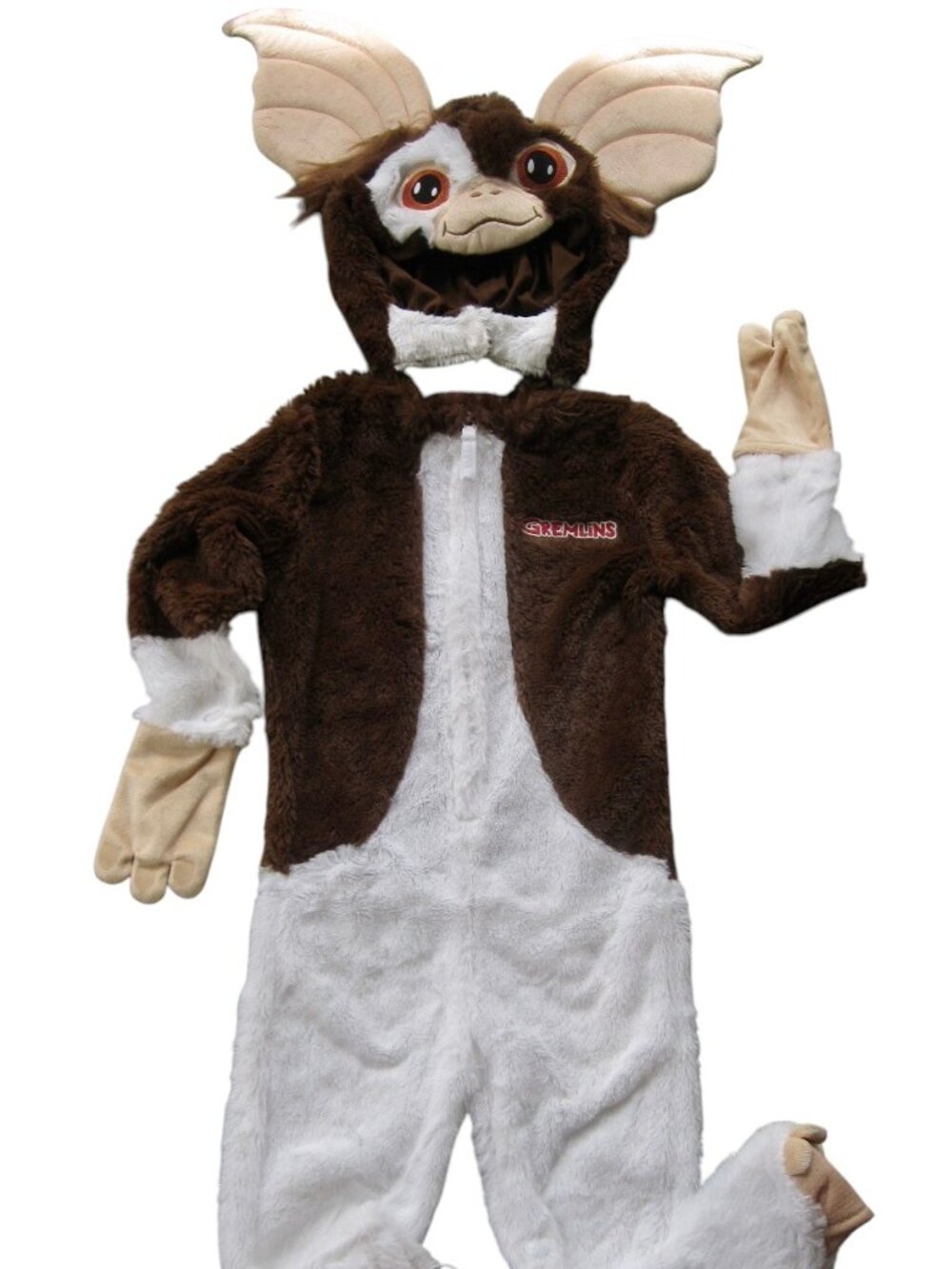 Gremlins Gizmo Costume Toddler Size 2T Brown White Plush Cosplay HALLOWEEN